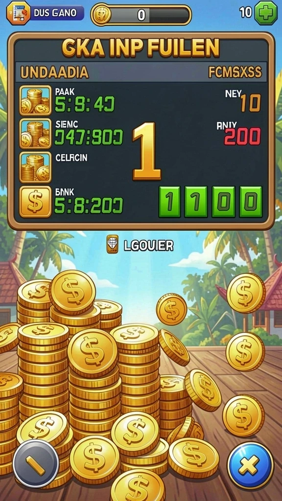 Screenshot fitur permainan yang menunjukkan berbagai pilihan game.