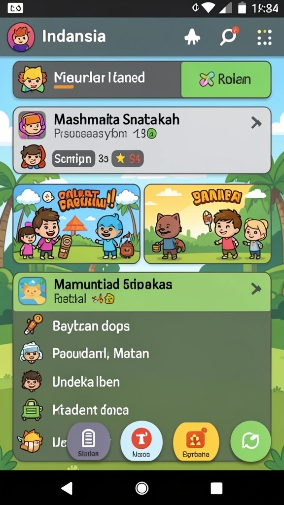 Tampilan antarmuka pengguna yang intuitif dan menarik.