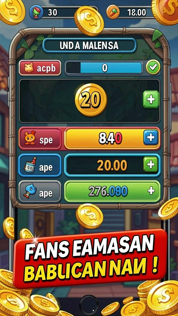Tampilan depan aplikasi 77RP yang menarik.