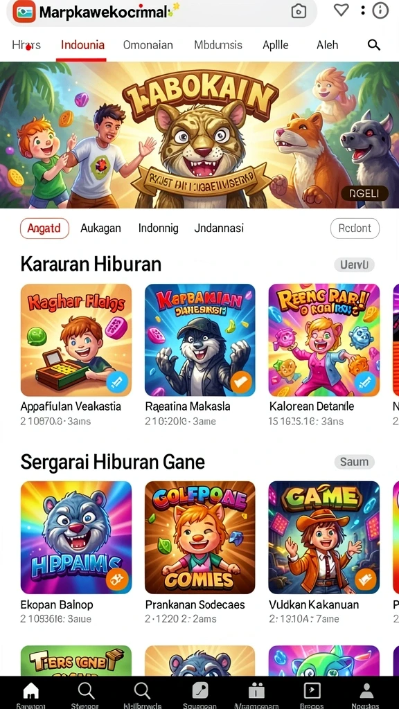 Karakter-karakter yang unik dan beragam.