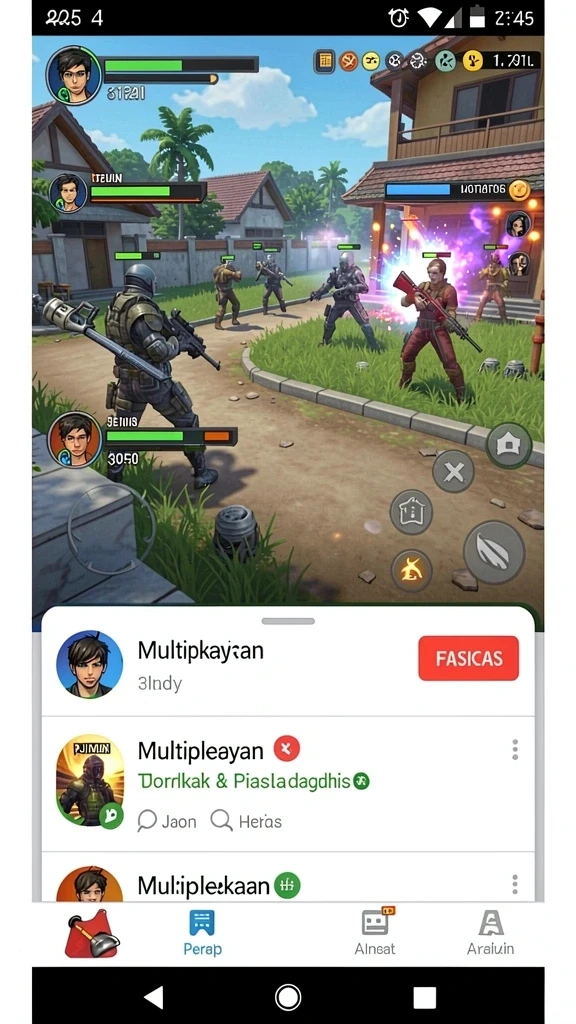 Adegan petualangan yang mendebarkan dan penuh aksi.