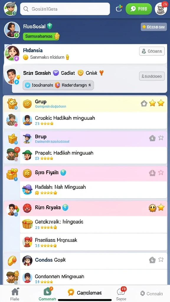 Tampilan awal permainan yang memikat dan interaktif.