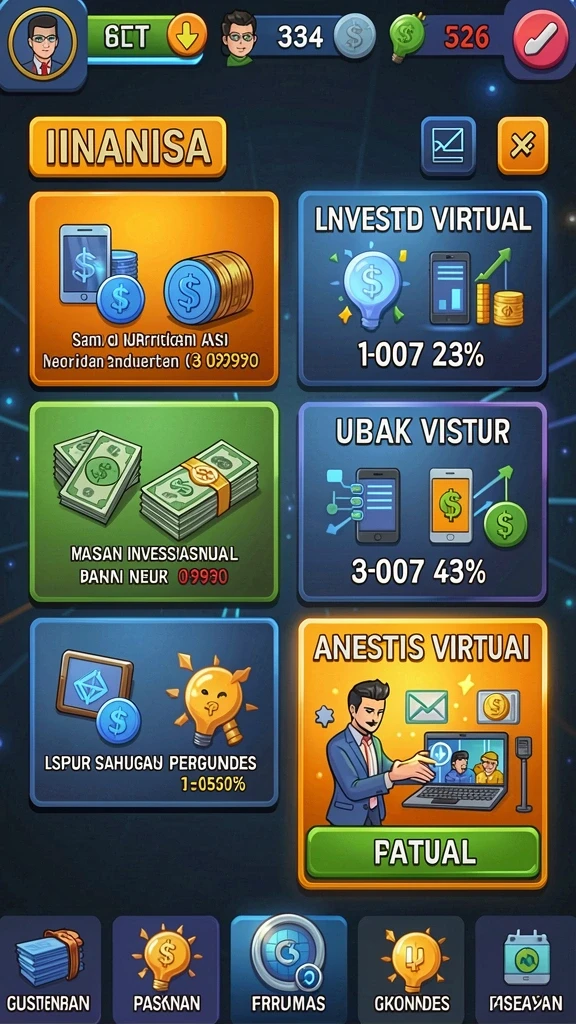 Tampilan menu utama yang intuitif dan mudah digunakan.