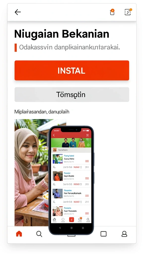 Tampilan awal permainan yang menarik.
