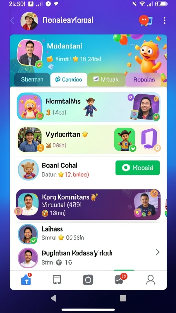 Tampilan awal ESHATOTO yang memukau dengan desain warna-warni.