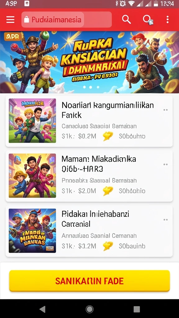 Momen seru saat menyelesaikan level.