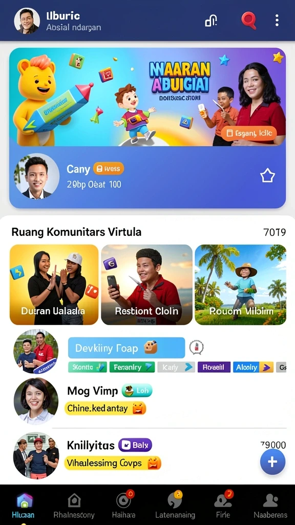 Tampilan antarmuka pengguna yang menarik.