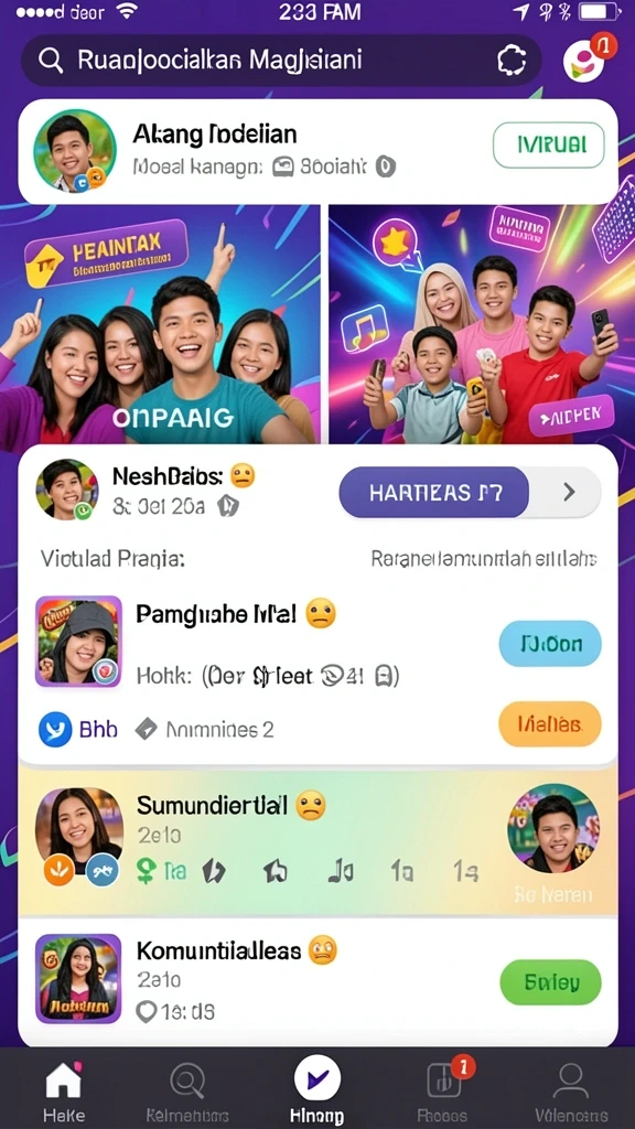 Grafis yang memukau dan desain yang menarik.