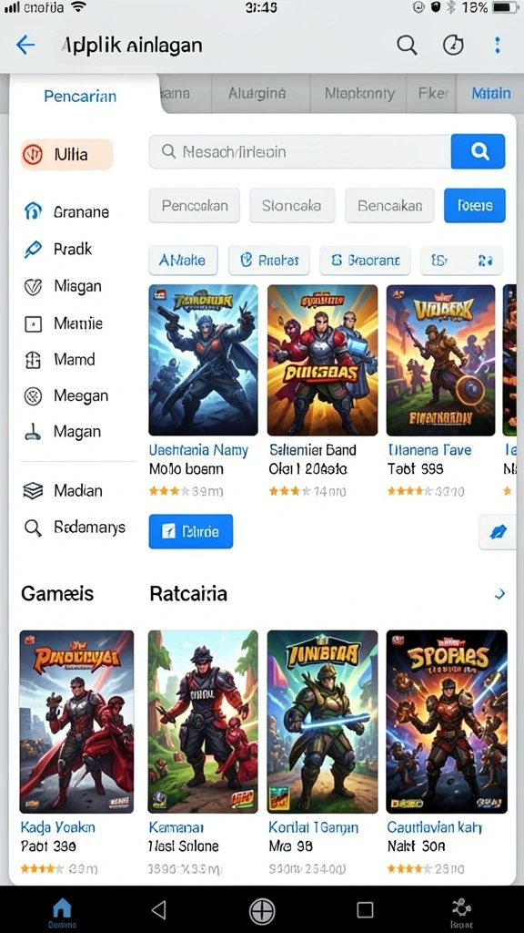 Tampilan antarmuka yang user-friendly dan mudah dinavigasi.