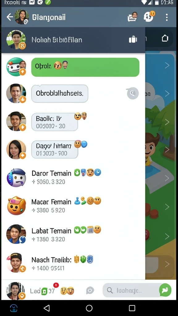 Screenshot menampilkan fitur komunitas pemain yang aktif.