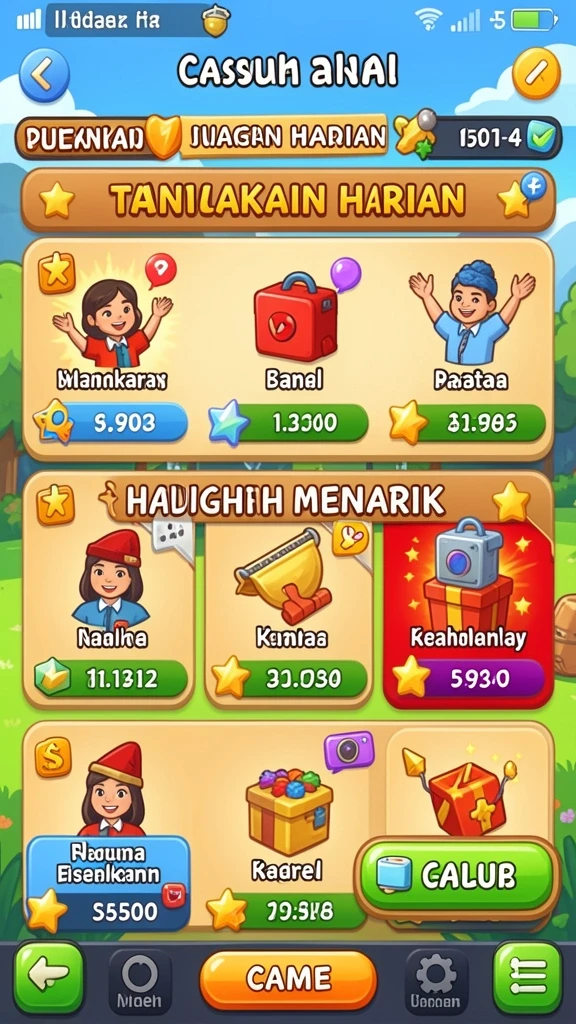 Karakter-karakter unik dengan kemampuan spesial.