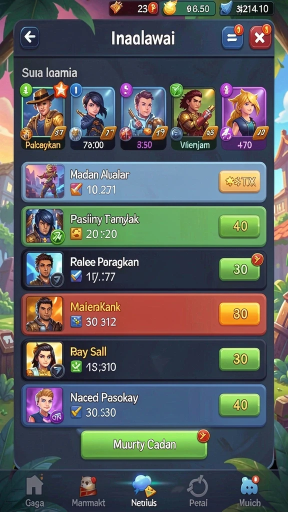 Contoh aksi gameplay menegangkan di level sulit.