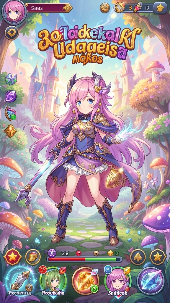 Menampilkan grafis menawan dari dunia game RATUDEWI.