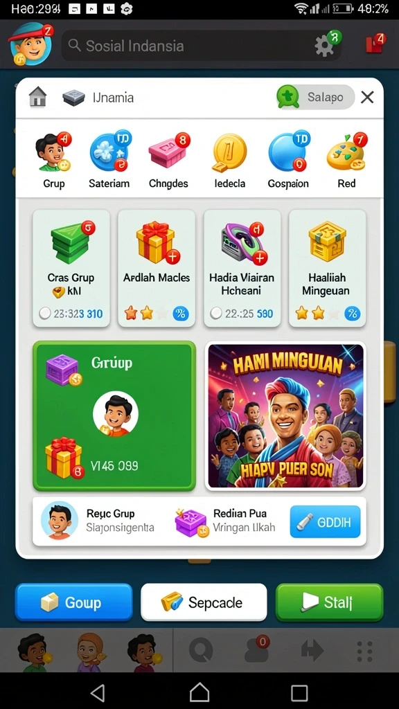 Screenshot menampilkan momen seru dalam mode multiplayer.
