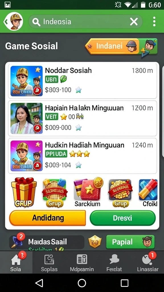 Pemain dapat bersaing dalam mode multiplayer yang seru.