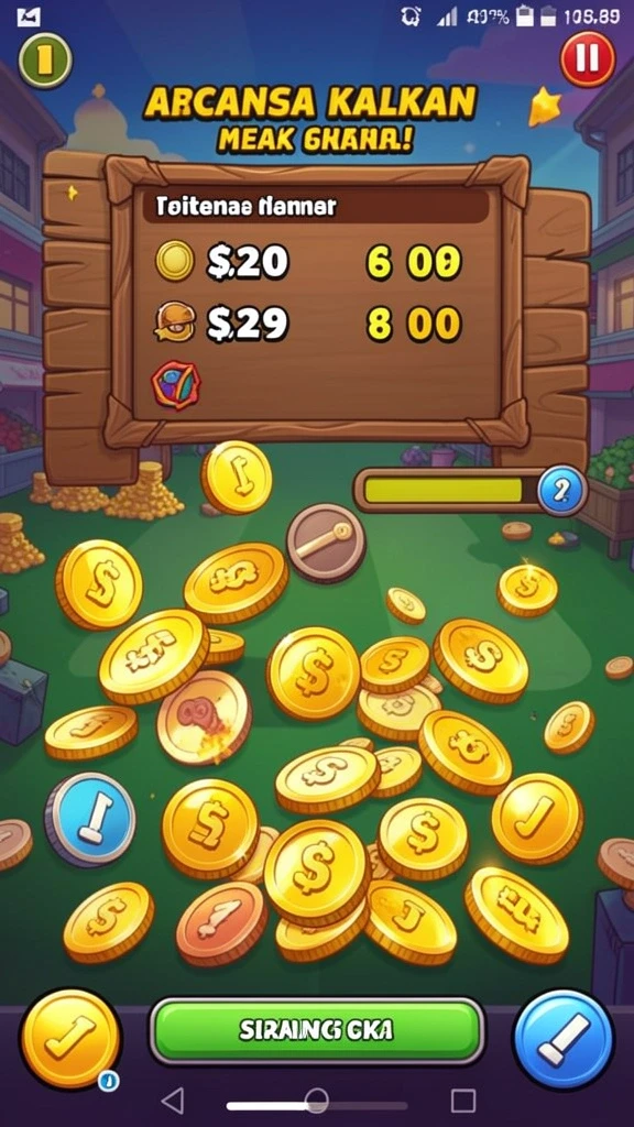 Screenshot menunjukkan pemandangan menakjubkan dalam level baru.