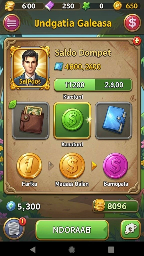 Screenshot menampilkan karakter utama dalam pertempuran epik.