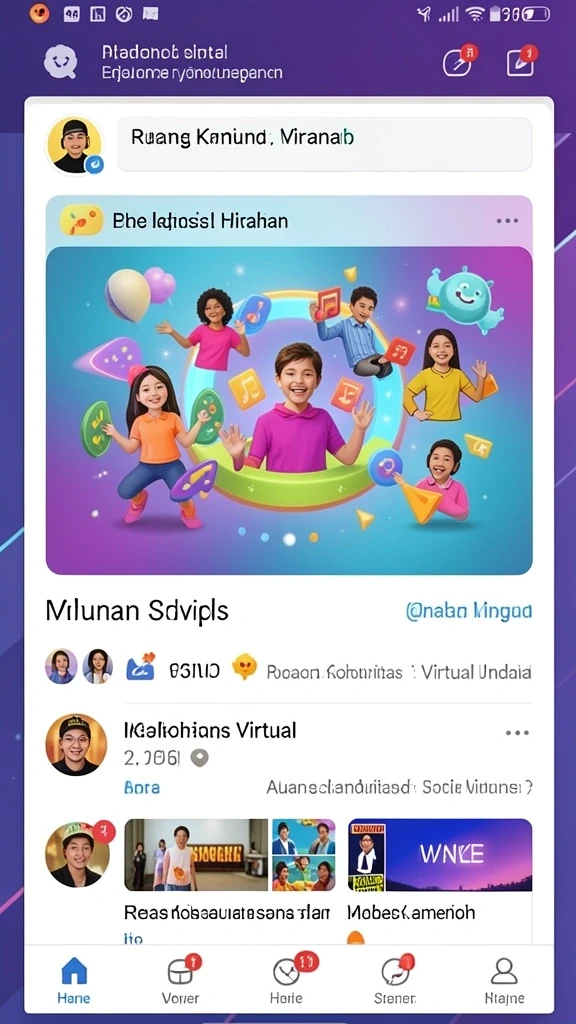 Tampilan grafis yang menawan dalam latar belakang permainan.