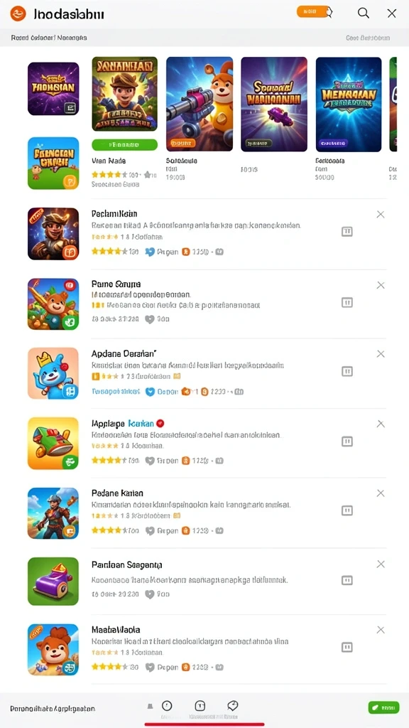 Mode permainan yang seru dan beragam.
