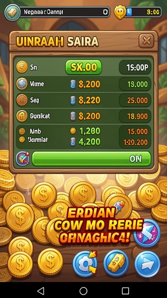 Berbagai tema permainan slot yang berwarna-warni.