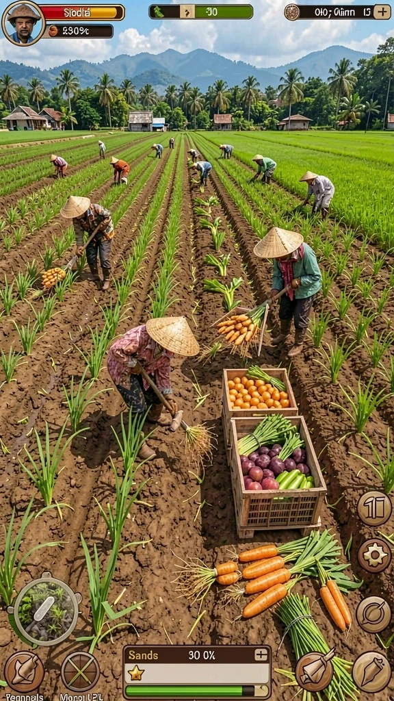 Menunjukkan mode permainan yang seru dan interaktif.