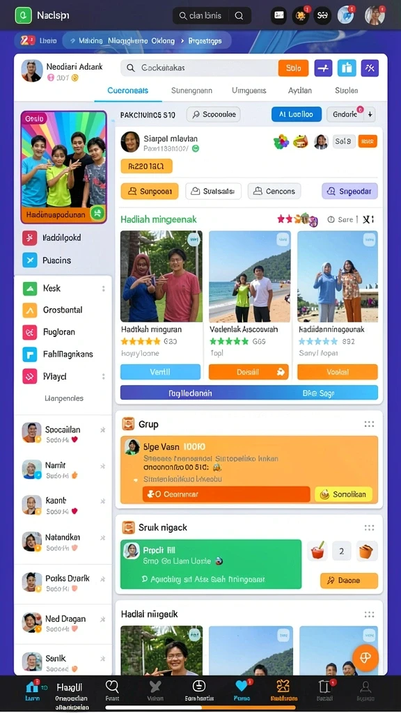 Tampilan antarmuka yang modern dan user-friendly.