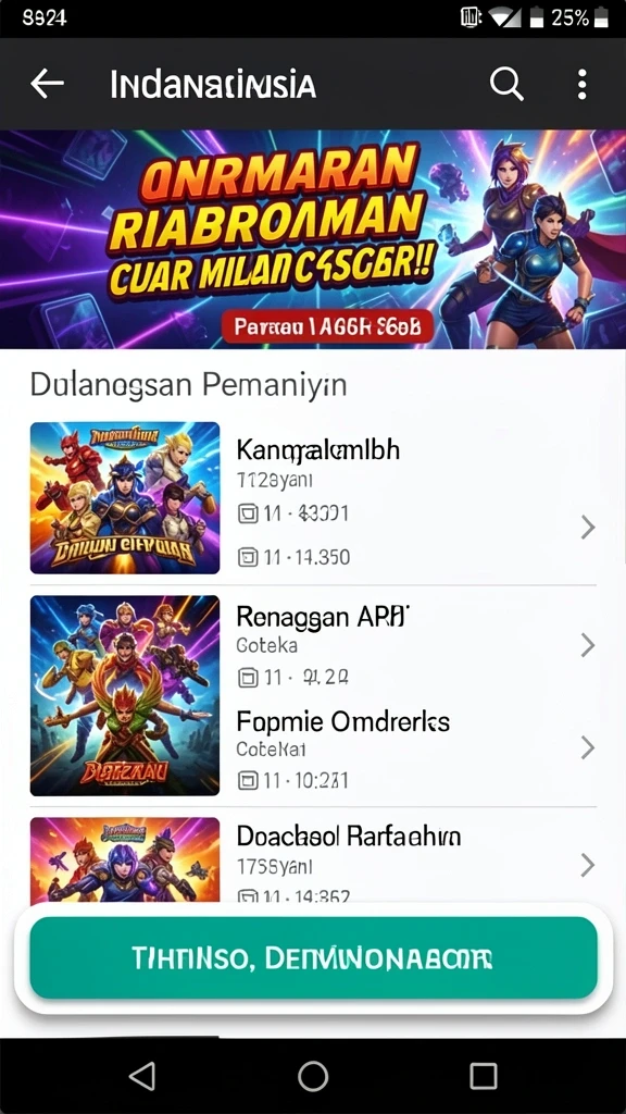 Misi dan tantangan yang mengasyikkan.